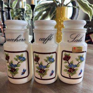 Kristal Italian Canister Jars
